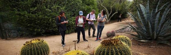 UCR students class with Dr. Amy Litt