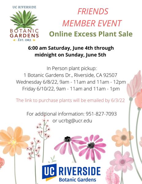 Excess Plant Sale